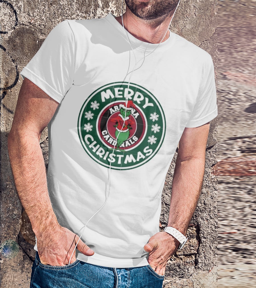 Arizona Cardinals Grinch Merry Christmas T-Shirt