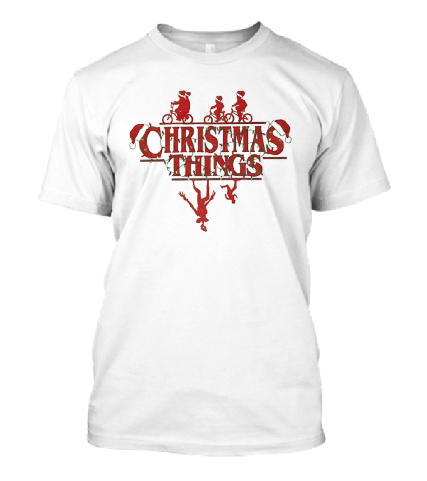 Christmas Things Horror Show Upside Down Xmas 2025 Merry Christmas T-Shirt