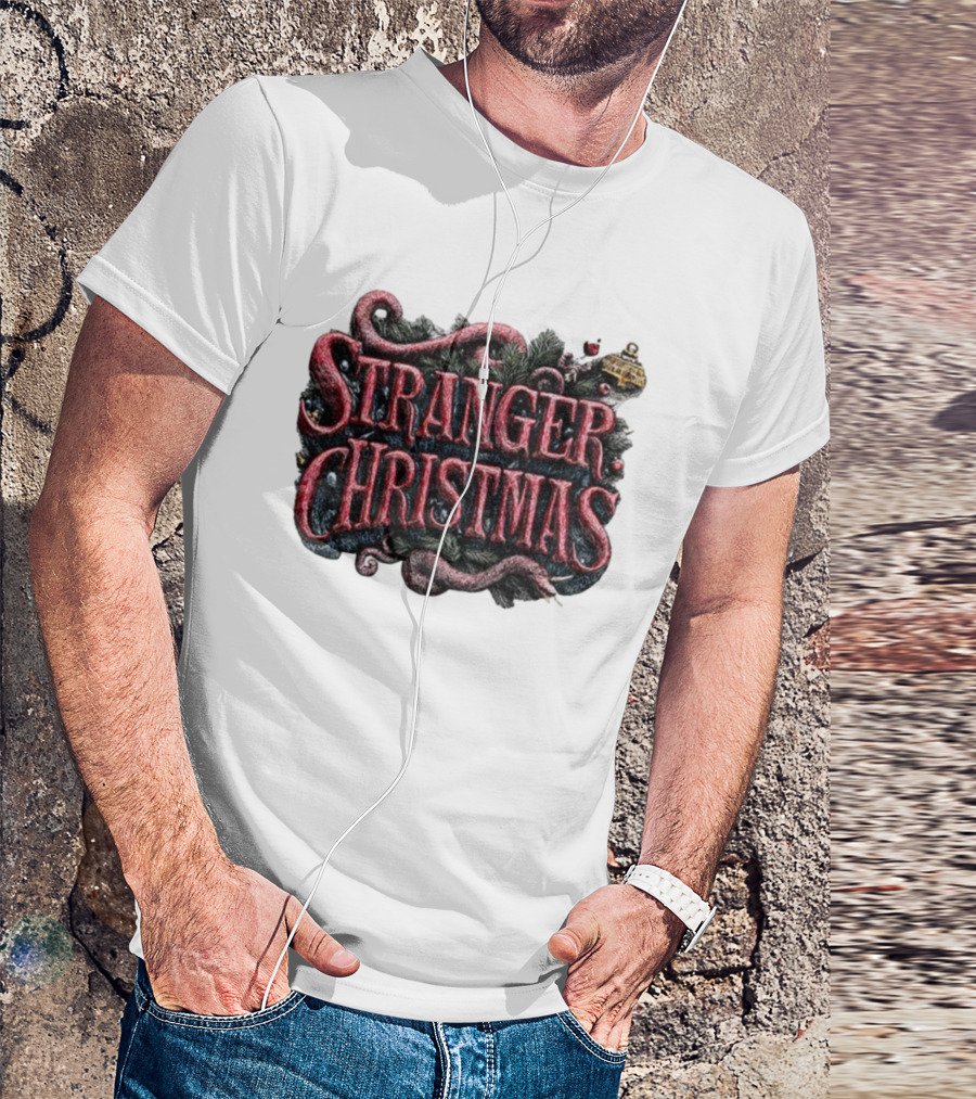 Stranger Things Merry Christmas 2025 Stranger Christmas Theme T-Shirt