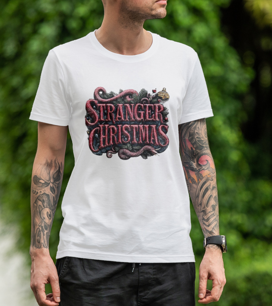 Stranger Things Merry Christmas 2025 Stranger Christmas Theme T-Shirt