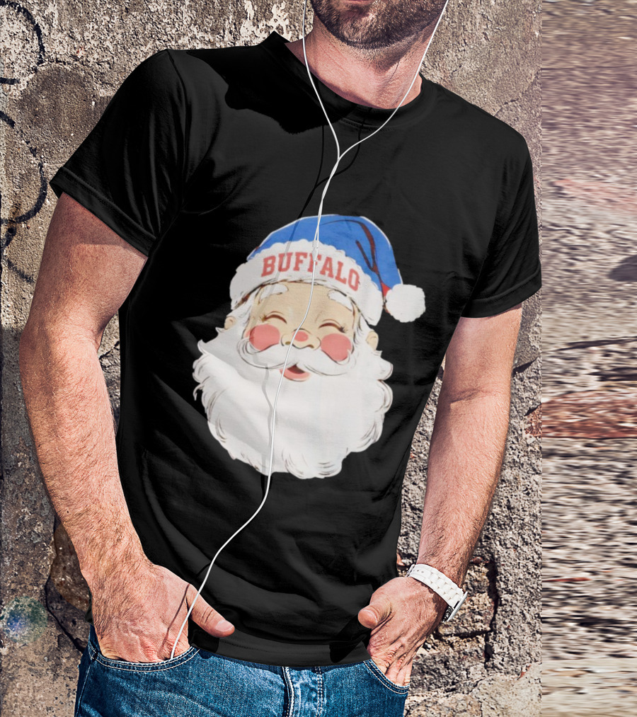 Buffalo Bills Merry Christmas Santa 2025 T-Shirt