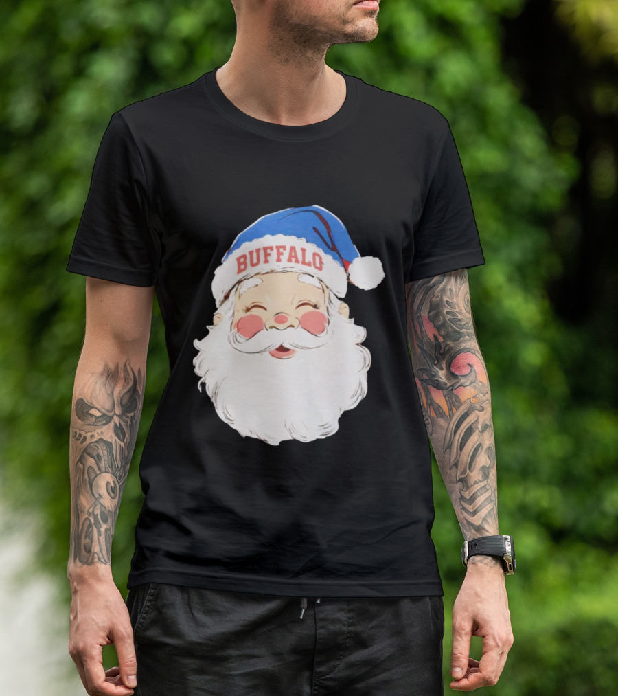 Buffalo Bills Merry Christmas Santa 2025 T-Shirt