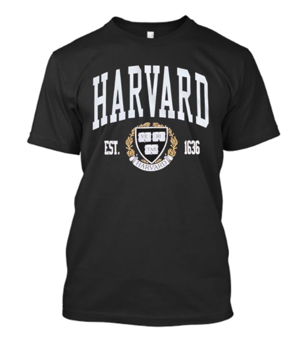 Harvard University Veritas Crest Est 1636 T-Shirt