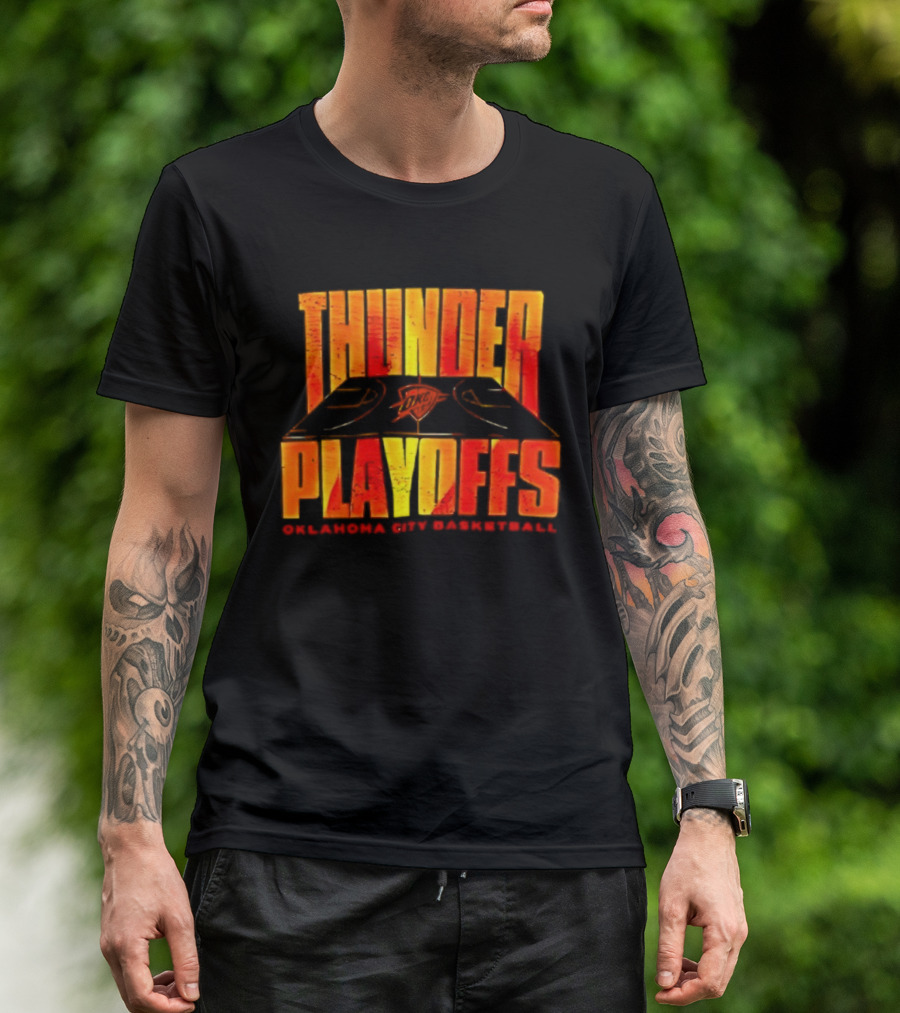Thunder Playoffs Oklahoma City Basketball Team Fan Gear T-Shirt