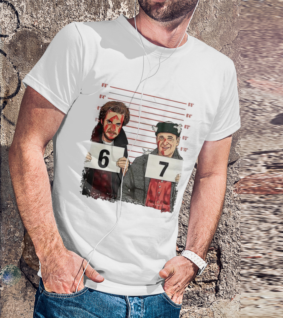 Harry And Marv Home Alone Shot 6 7 Meme T-Shirt