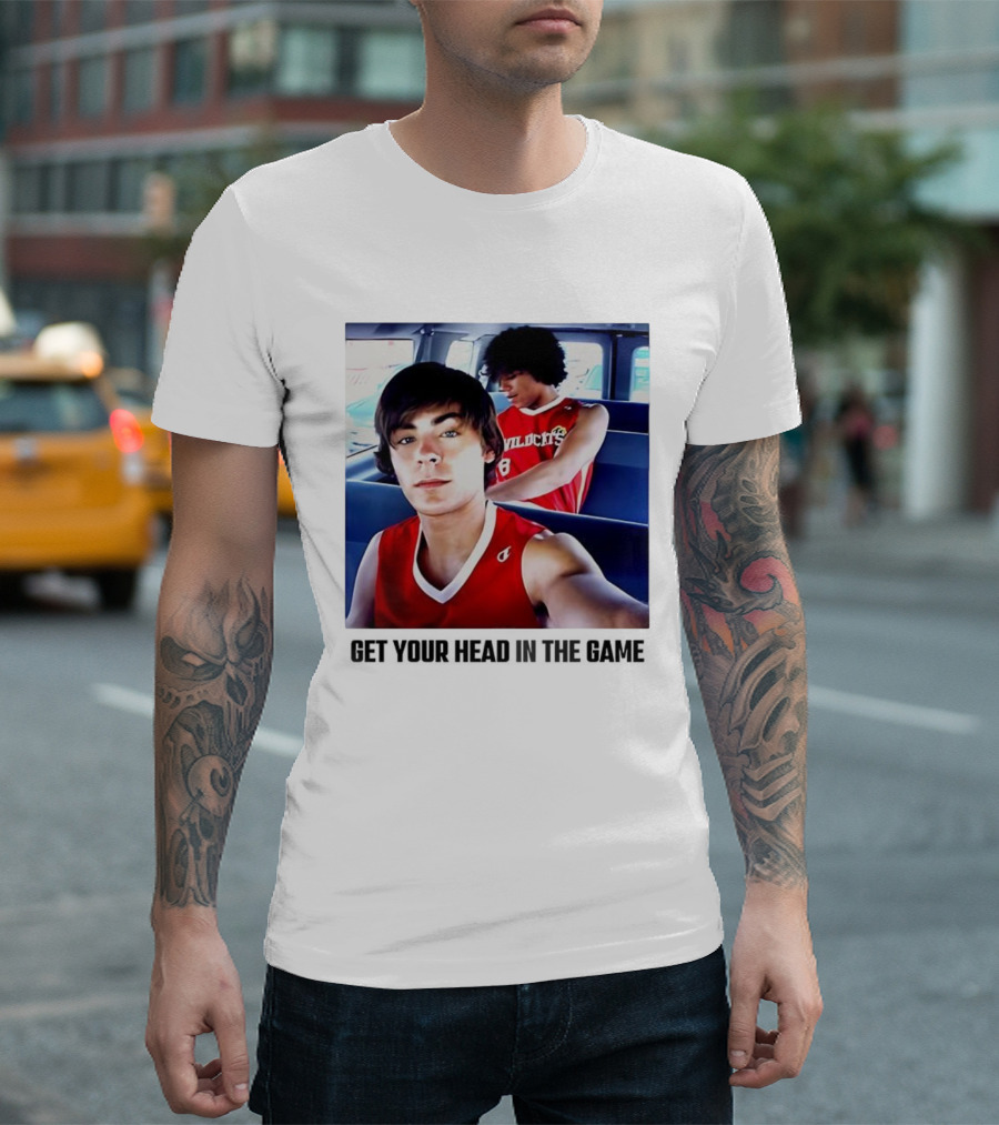 Zac Efron Corbin Bleu Wildcats Basketball Get Your Head in the Game T-Shirt