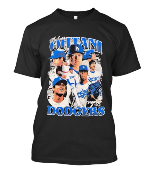 Shohei Ohtani Los Angeles Dodgers Baseball Player Collage Dodgers T-Shirt