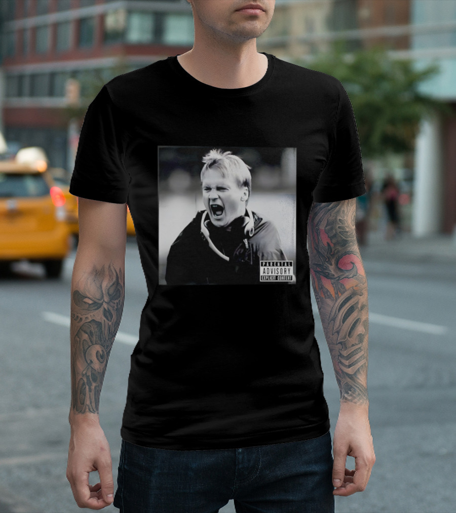 Coach Gruden Parental Advisory Explicit Content Album Cover T-Shirt