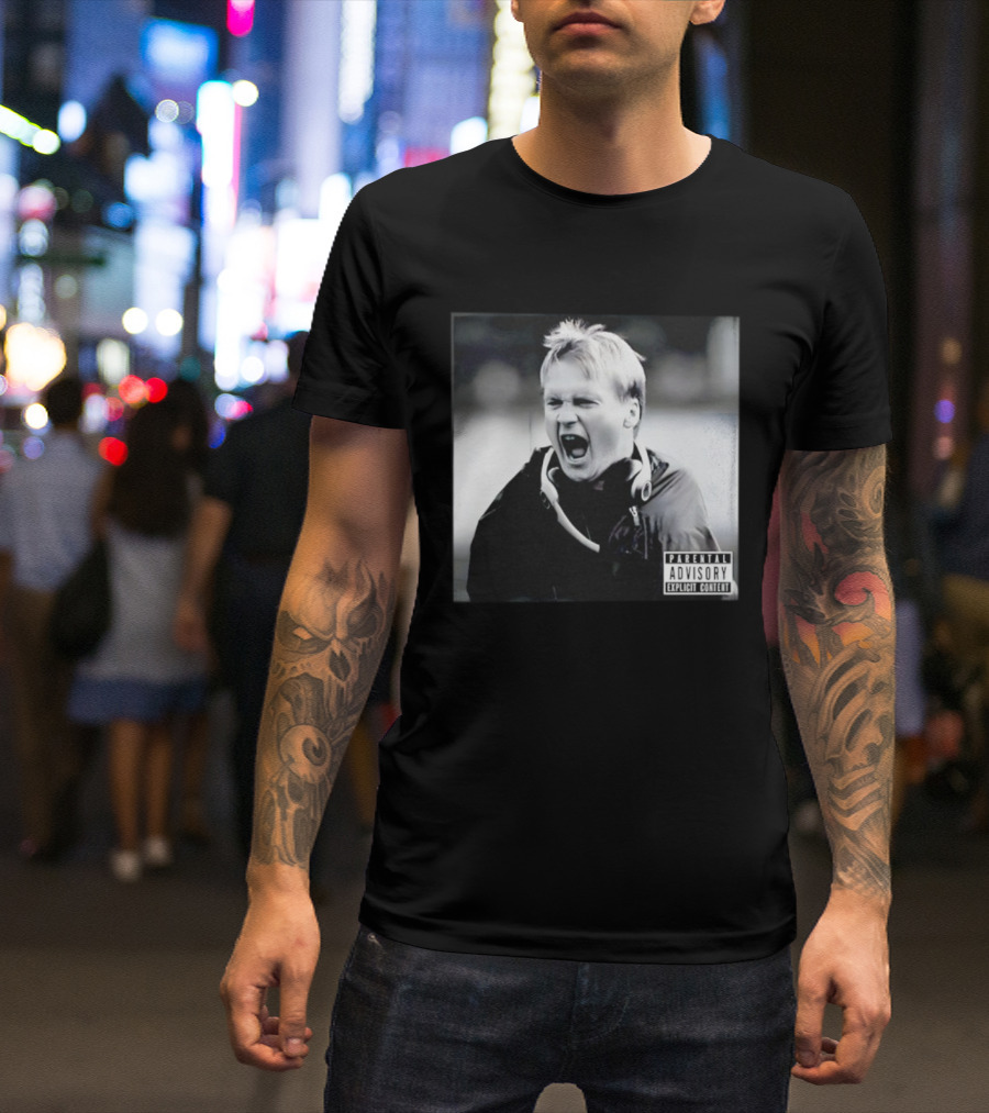 Coach Gruden Parental Advisory Explicit Content Album Cover T-Shirt
