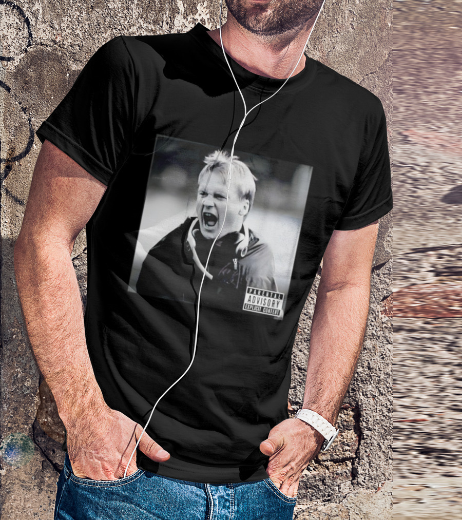 Coach Gruden Parental Advisory Explicit Content Album Cover T-Shirt