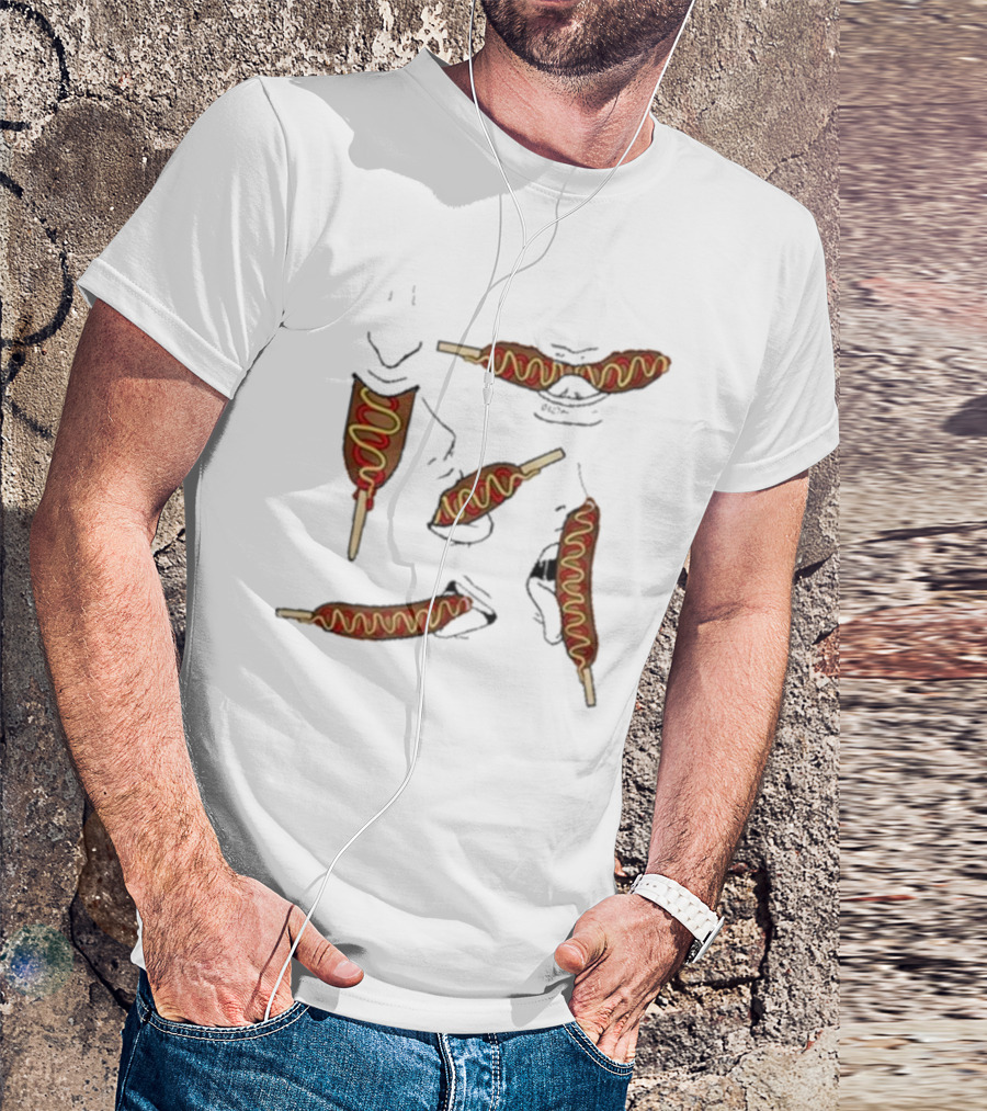 Buboosenchan Enjoying Corn Dog Snack T-Shirt