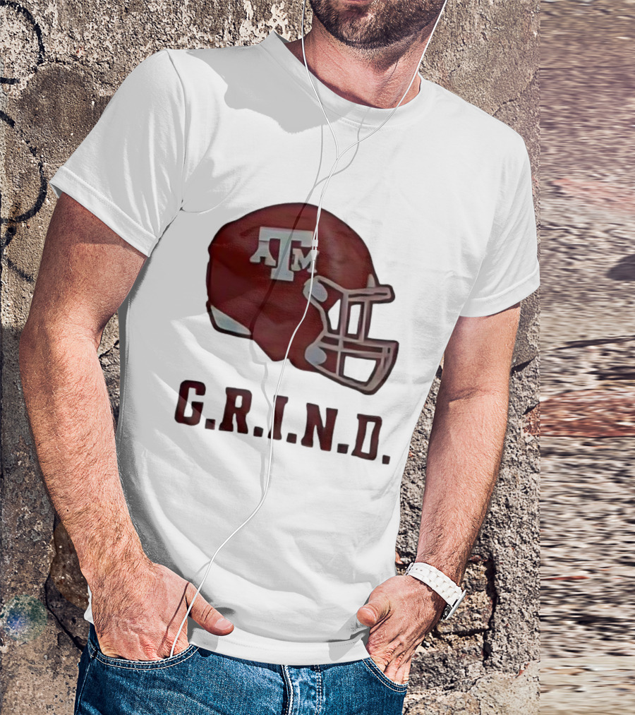 Texas A&M Aggies Football Helmet GRIND T-Shirt