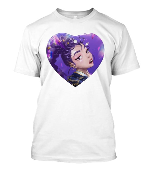 KPop Demon Hunters Rumi TM © Netflix Purple Heart T-Shirt