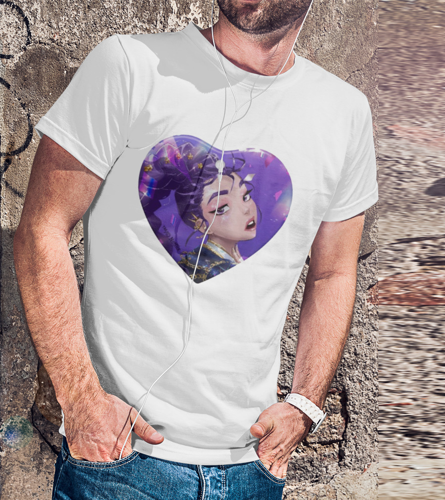 KPop Demon Hunters Rumi TM © Netflix Purple Heart T-Shirt