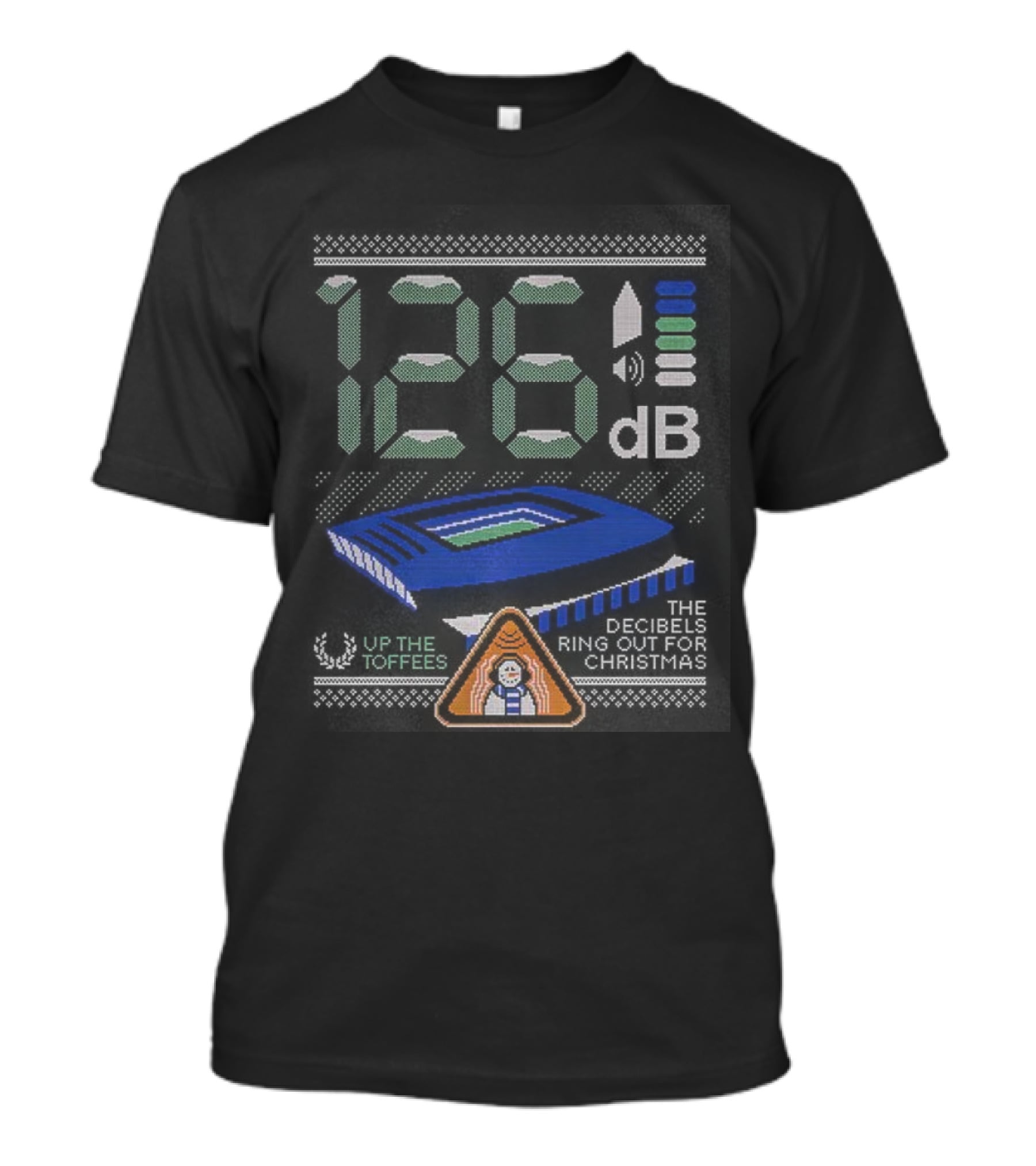 126 Decibels Ring Out This Christmas Stadium Scene T-Shirt