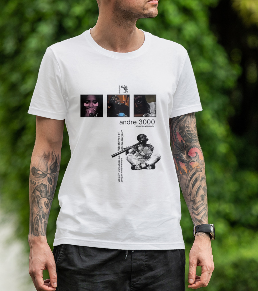 Andre 3000 Stank You Very Much Three Iconic Portraits T-Shirt