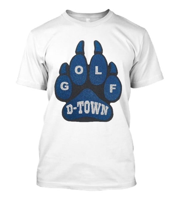 Detroit Lions Golf Wang D-Town Blue Foam Paw T-Shirt