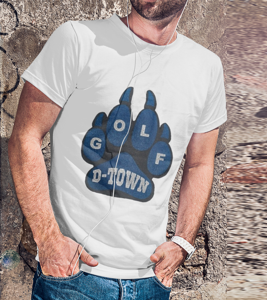 Detroit Lions Golf Wang D-Town Blue Foam Paw T-Shirt