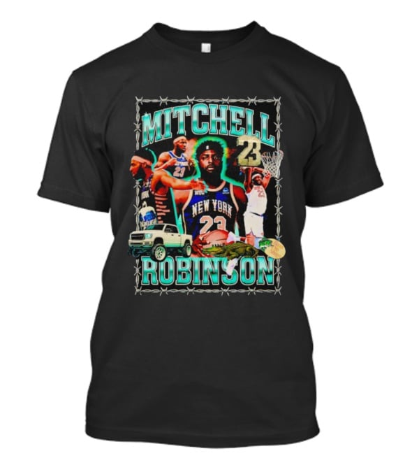 Mitchell Robinson 23 New York Knicks Basketball Player Highlights T-Shirt