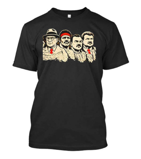 Rushmore Mountain Chicago Bears Mike Ditka Coach Legendary Quartet T-Shirt