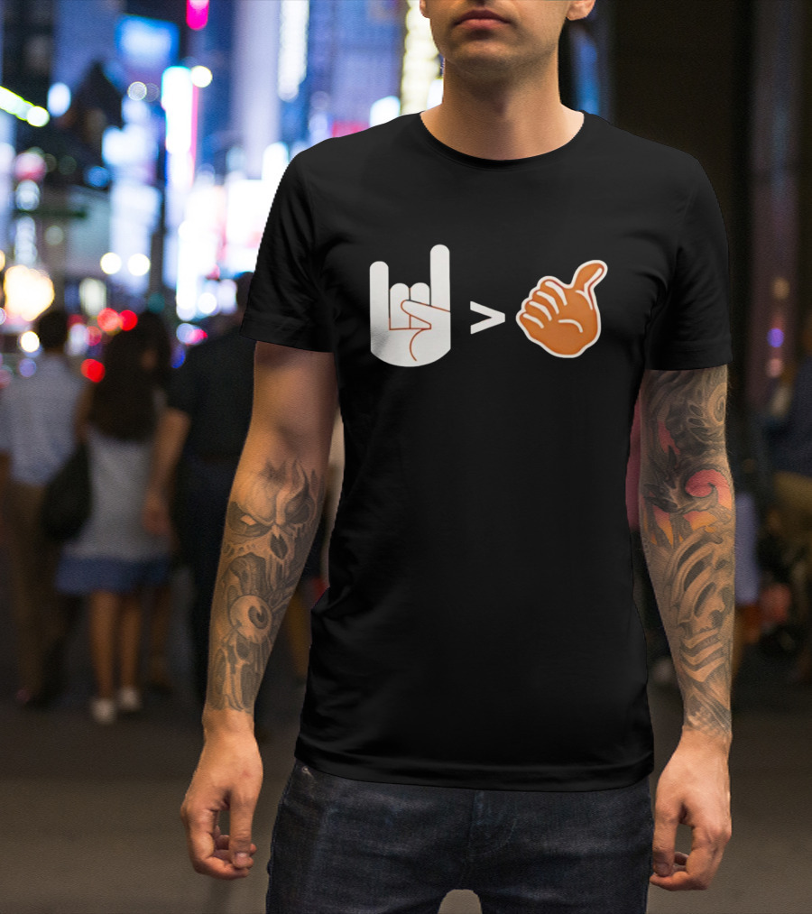 Texas Longhorns Hook ’em Hand Gesture Greater Thumbs Up Symbol 2025 T-Shirt