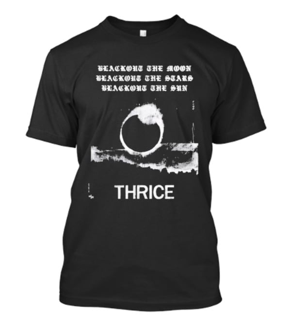 Thrice Blackout The Moon Stars Sun Circle Art T-Shirt