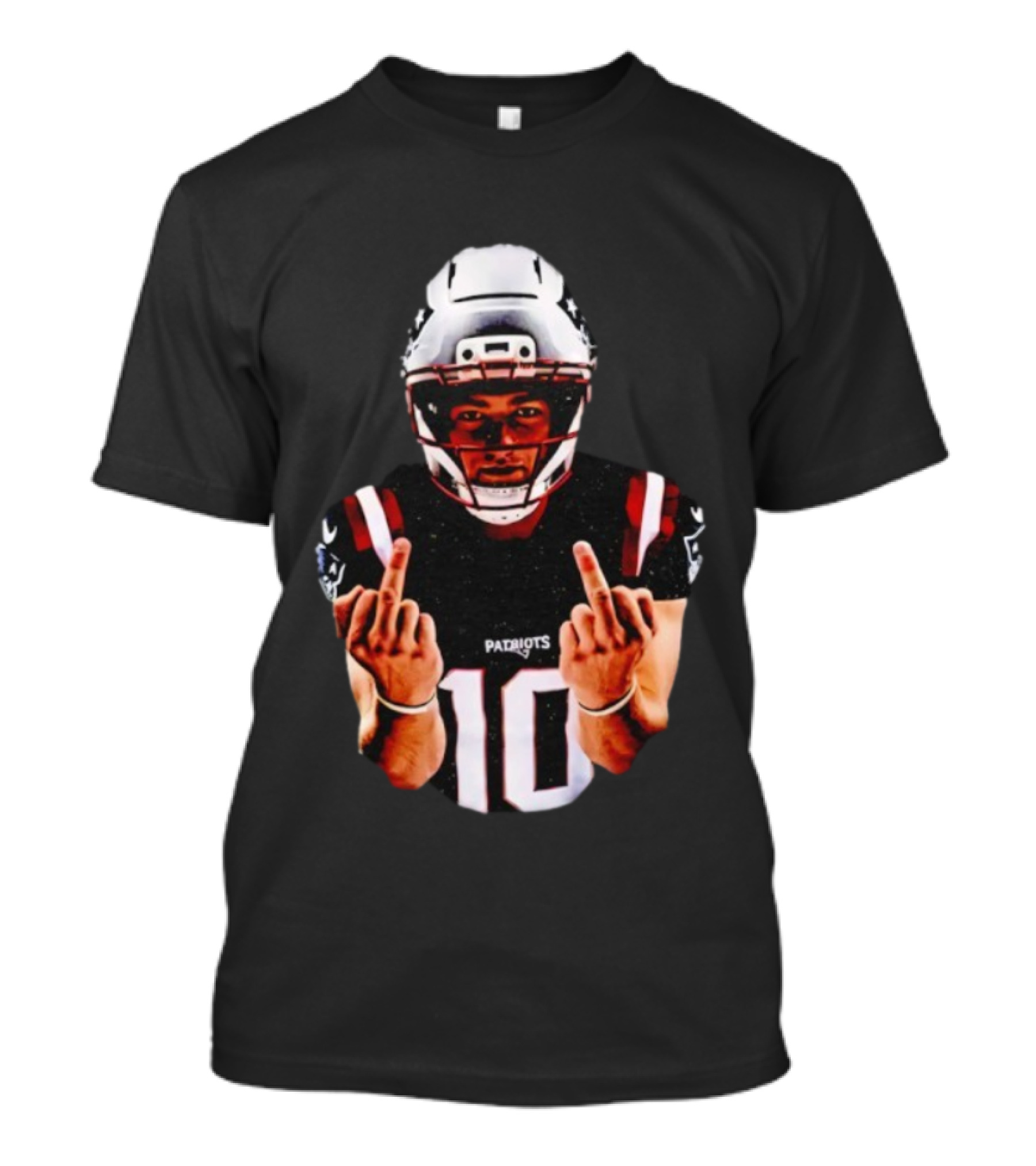 Tom Brady New England Patriots Middle Finger Gesture T-Shirt