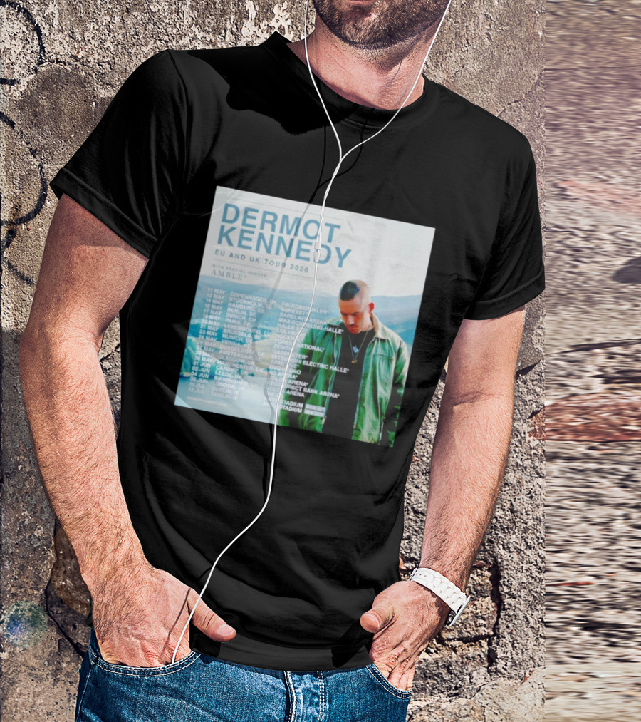 Dermot Kennedy EU And UK Tour 2026 With Special Guests Amble Concert Dates And Locations T-Shirt
