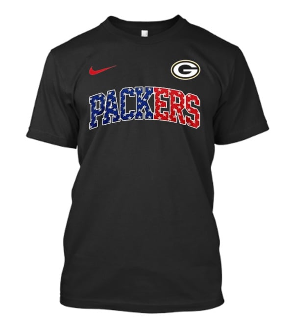 Nike Green Bay Packers Never Forget January 6th 2021 American Flag T-Shirt