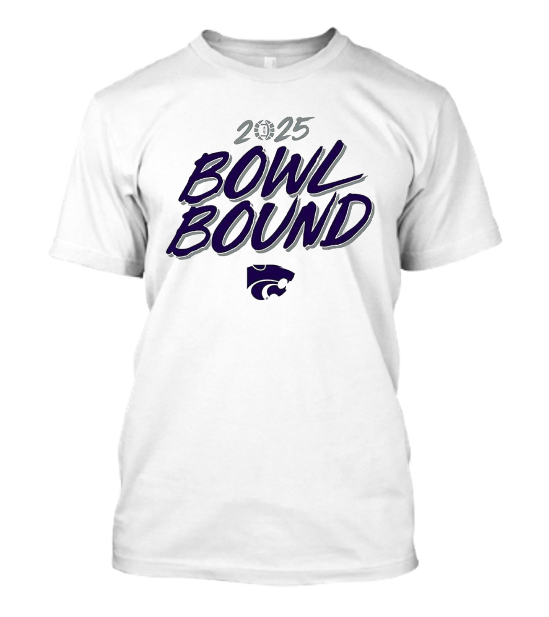 2025 Kansas State Wildcats Bowl Bound Wildcats Icon T-Shirt