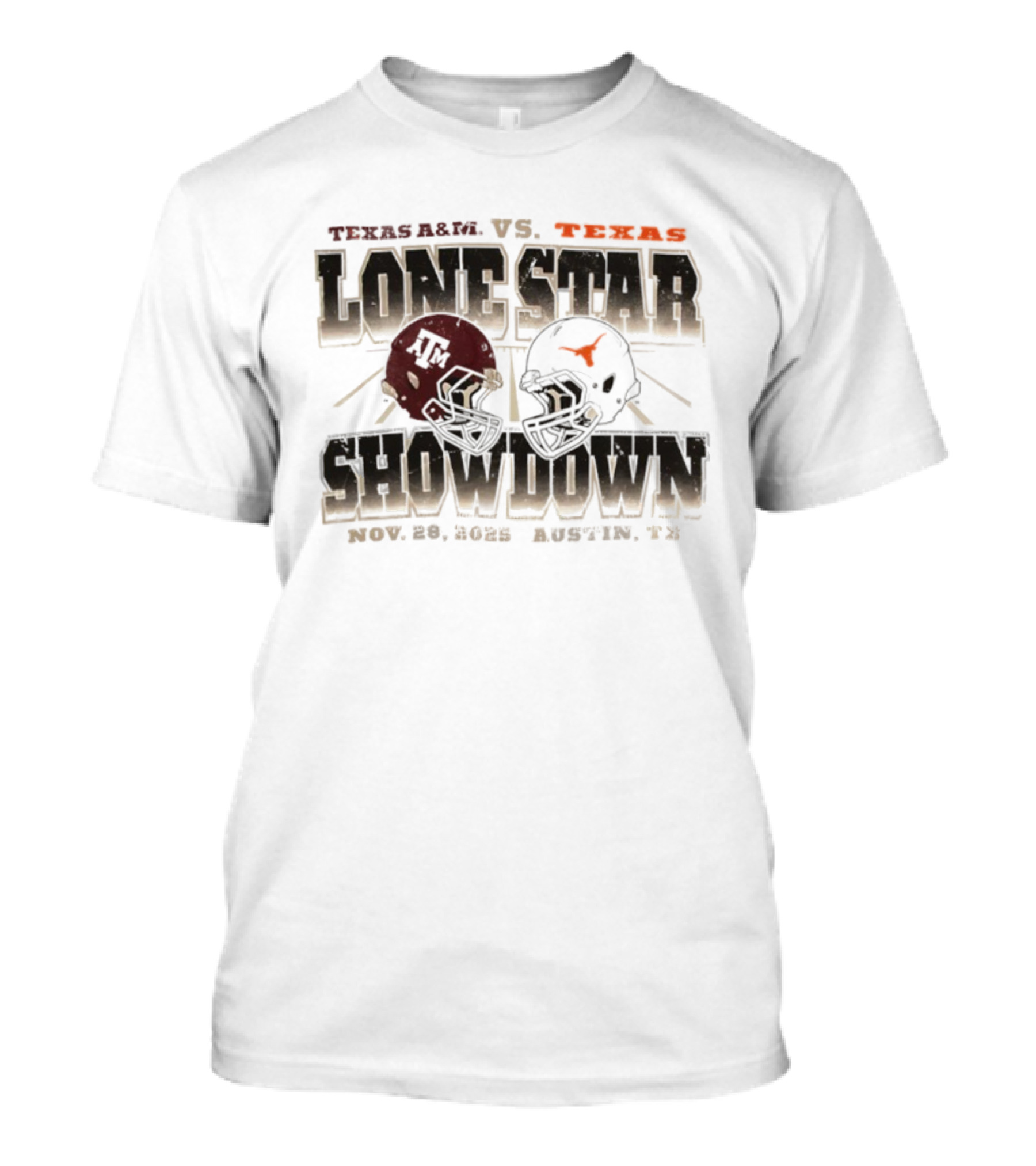 Texas A&M Vs Texas Longhorns Lone Star Showdown Nov 28 2025 Austin TX T-Shirt