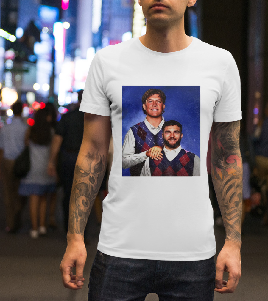 NY Giants Step Brothers Dart And Cam Football Duo T-Shirt