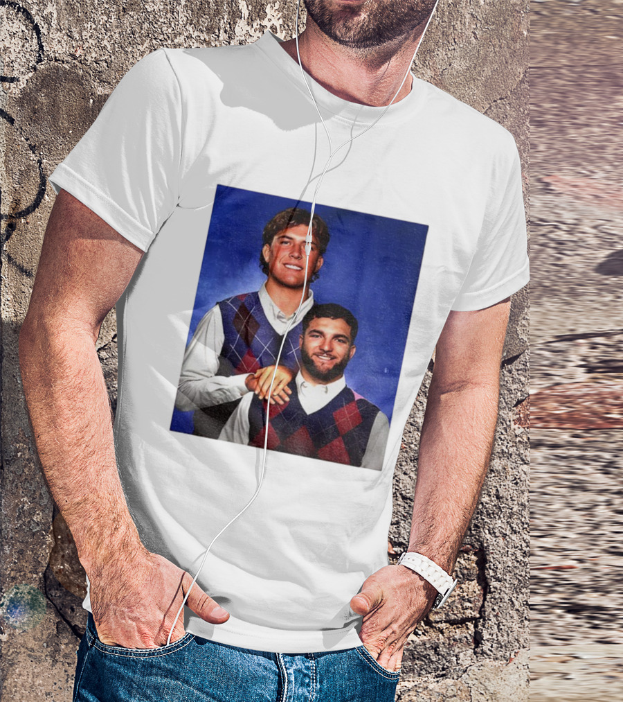 NY Giants Step Brothers Dart And Cam Football Duo T-Shirt