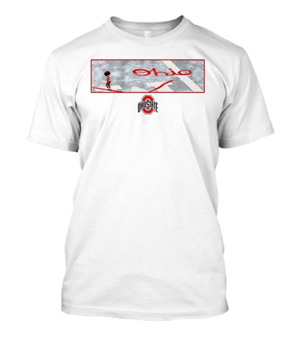 Ohio State Buckeyes Football Ohio Stadium Brutus Mascot T-Shirt