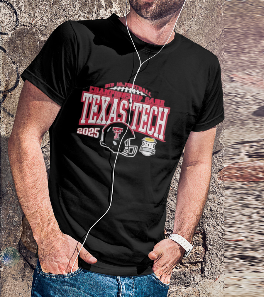 Texas Tech Red Raiders Big 12 Football Championship Game 2025 T-Shirt