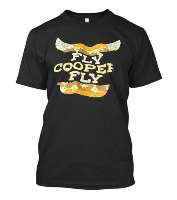 Fly Cooper Fly Cheesesteak Wings Football Theme T-Shirt