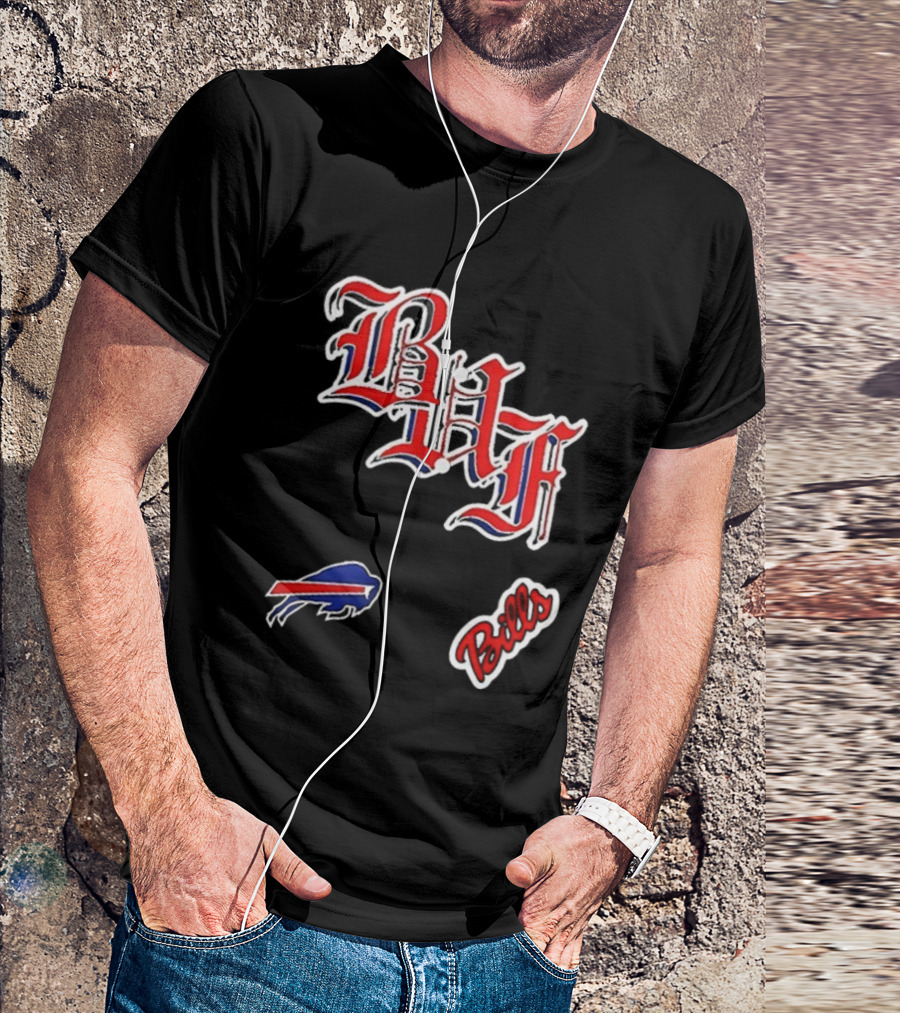 Buffalo Bills BAF Vintage Style Symbol And Script T-Shirt