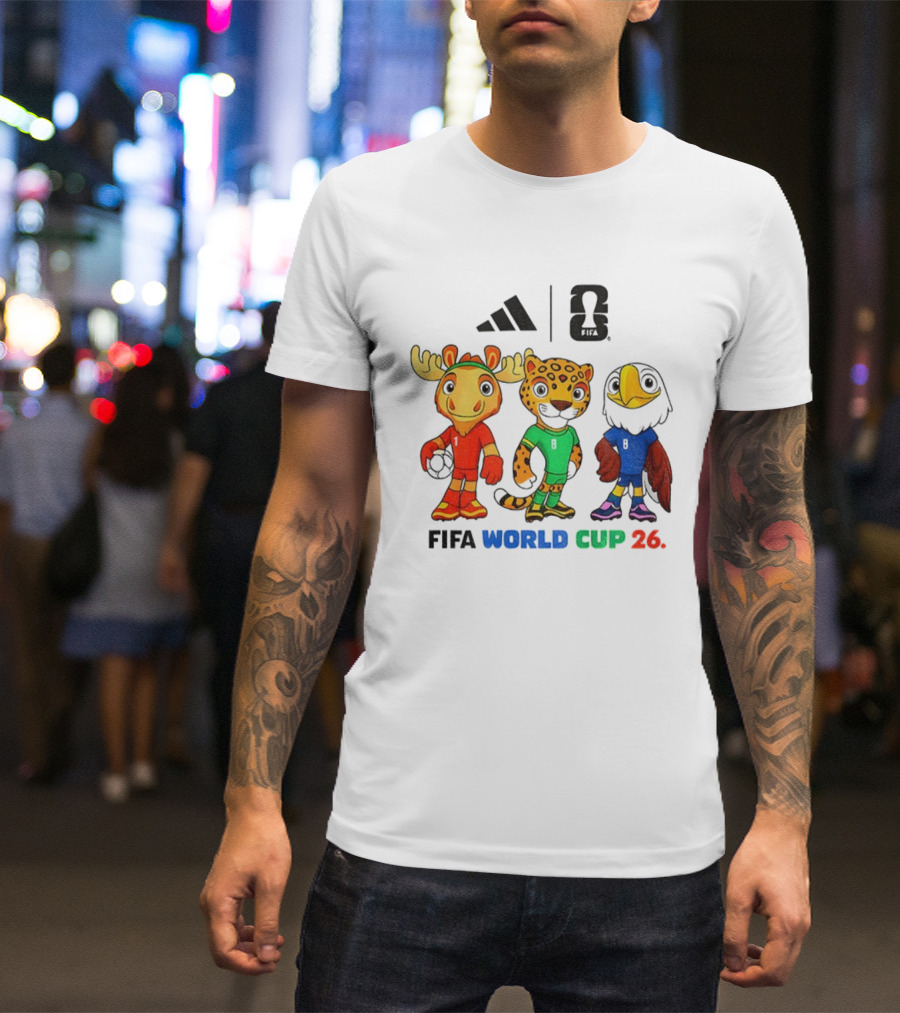 FIFA World Cup 2026 Mascot Cartoon Characters 2025 T-Shirt