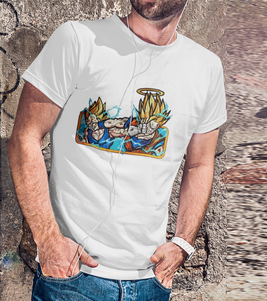 Super Saiyan Son Goku Dragonball Anime Saiyan Pride Lightning Aura Battle T-Shirt