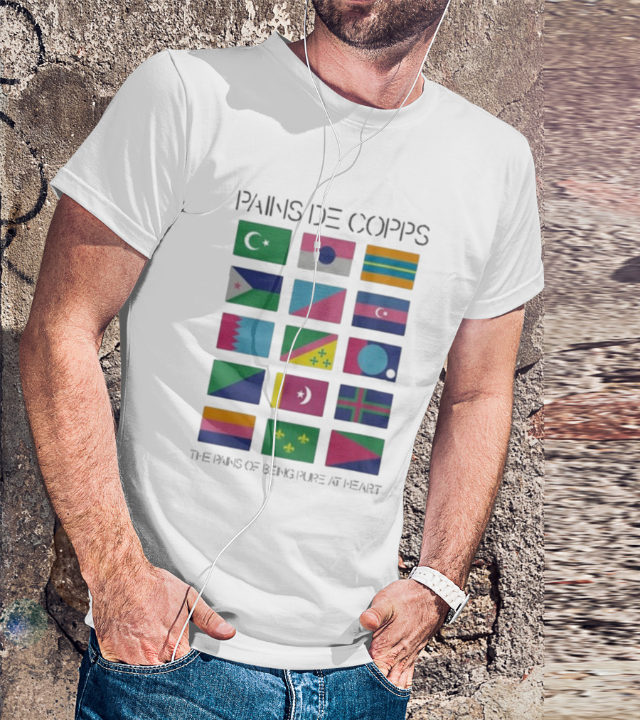 Pains De Corps The Pains Of Being Pure At Heart Flags T-Shirt