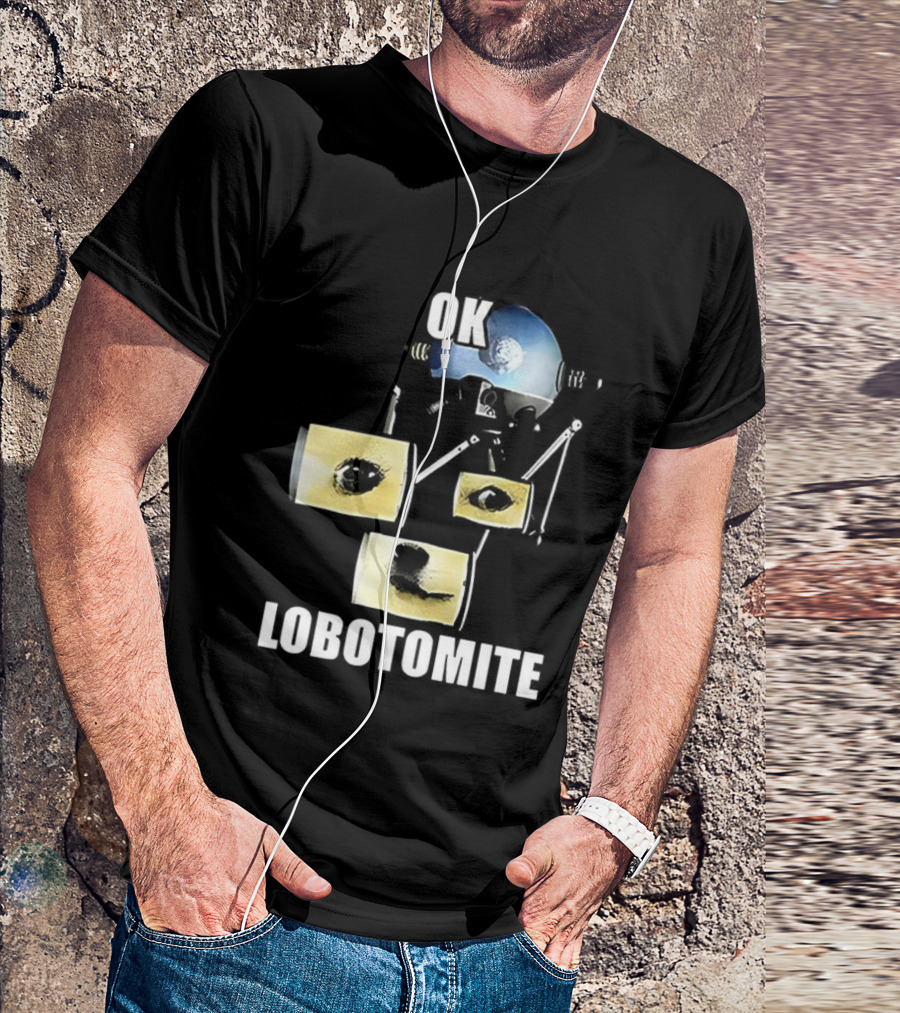 OK Lobotomite Helmet Style Doge Meme Fallout Theme T-Shirt