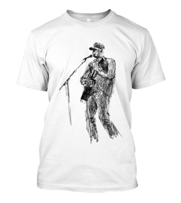Zach Bryan Microphone Silhouette T-Shirt
