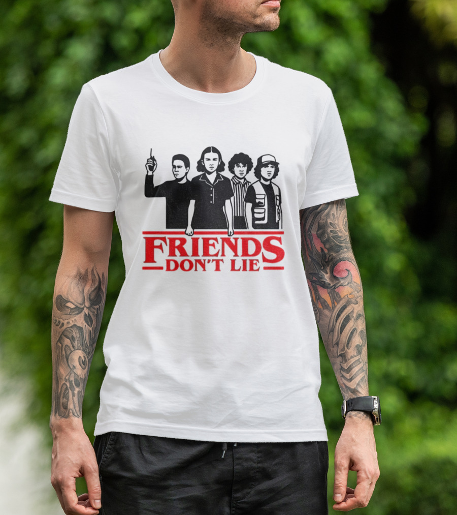 FRIENDS DON'T LIE Stranger Things Silhouettes 2025 T-Shirt