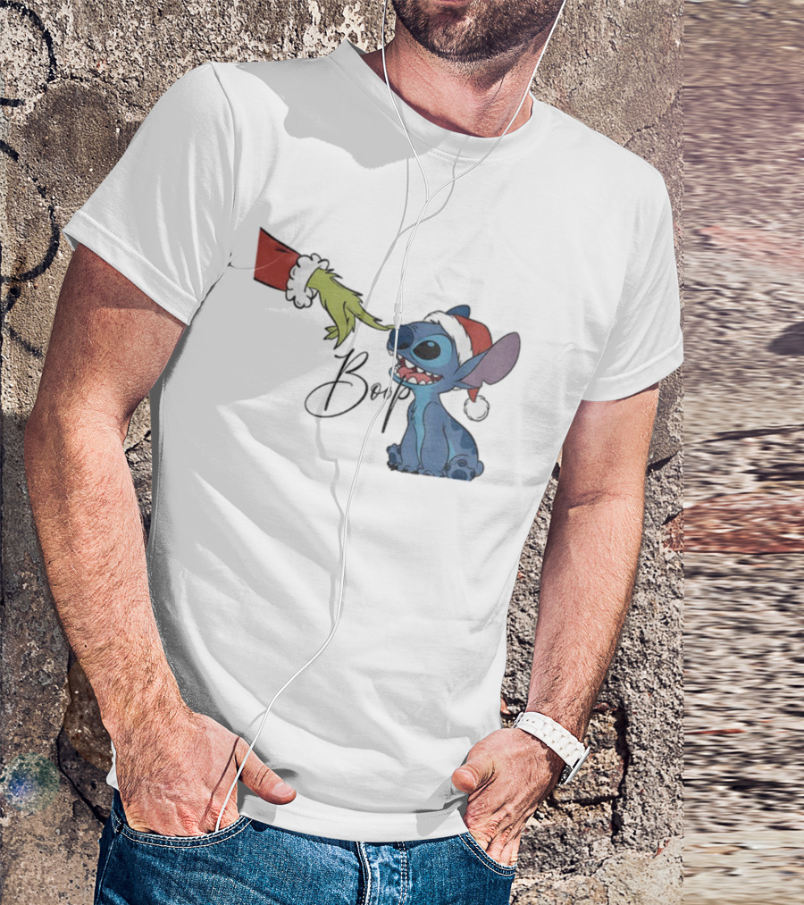 Grinch Boop Stitch Christmas 2025 T-Shirt