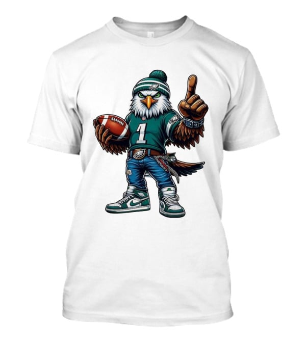 Philadelphia Eagles Mascot Number 1 Football Fan Gear T-Shirt