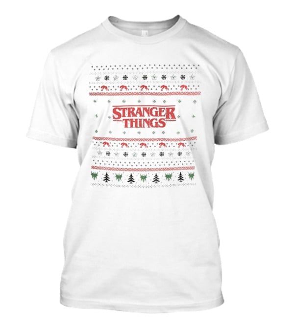 Stranger Things Demogorgon Ugly Christmas Sweater Holiday Party T-Shirt