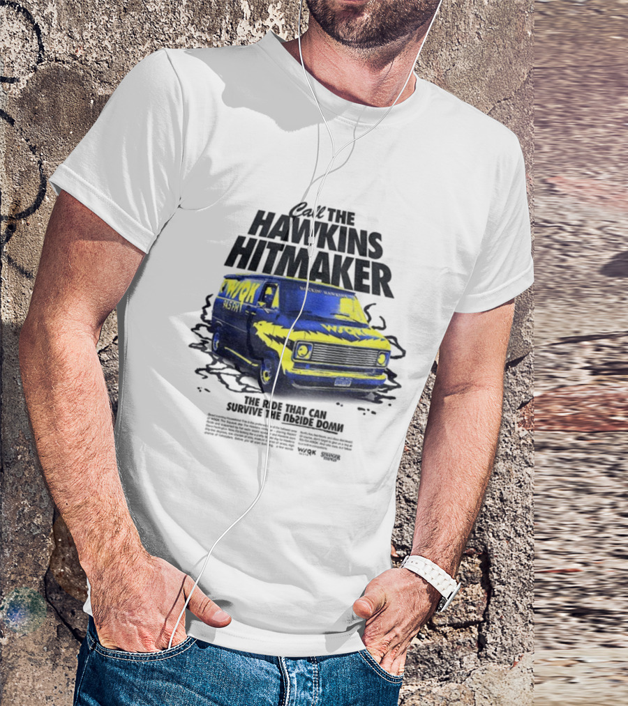 WSQK 94.5 FM The Hawkins Hitmaker Stranger Things Van T-Shirt