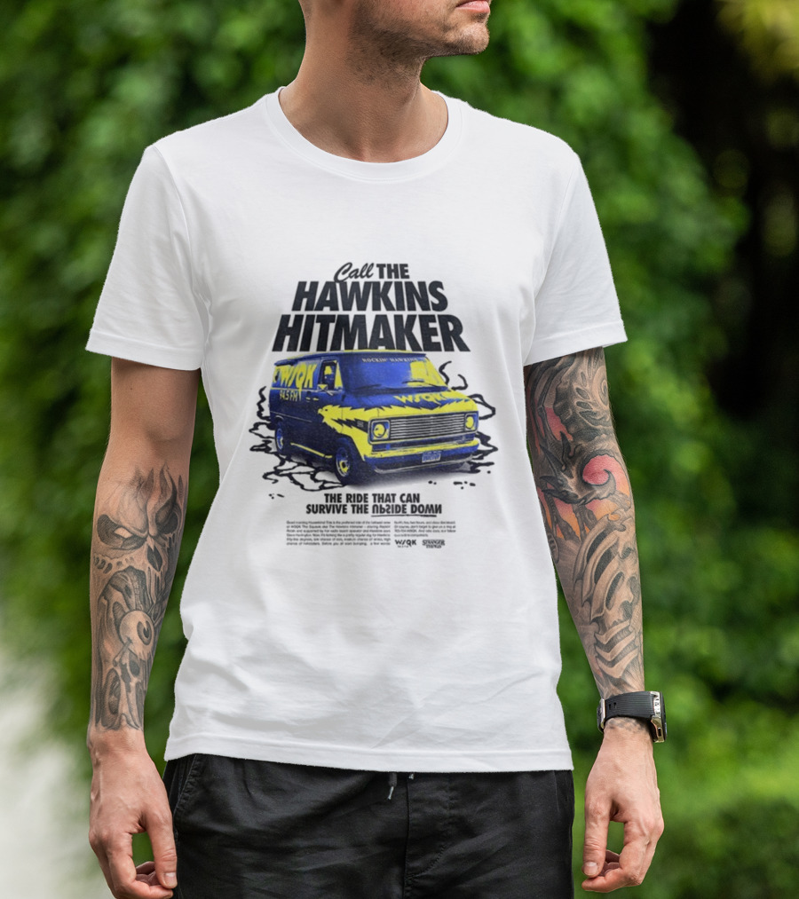 WSQK 94.5 FM The Hawkins Hitmaker Stranger Things Van T-Shirt