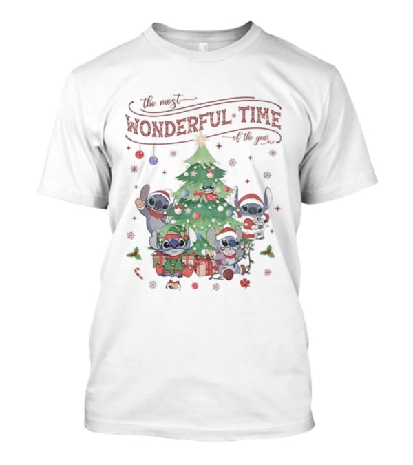Stitch The Most Wonderful Time Of The Year Merry Christmas 2025 T-Shirt