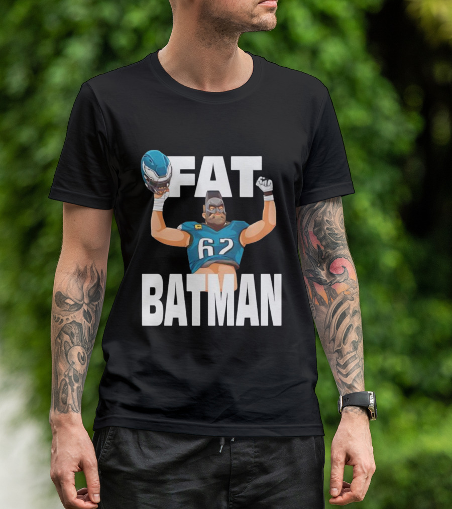 Philadelphia Eagles 62 Fat Batman Football Parody T-Shirt